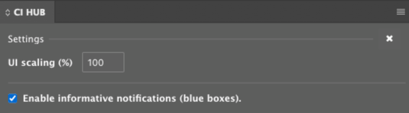 Blue message boxes on off